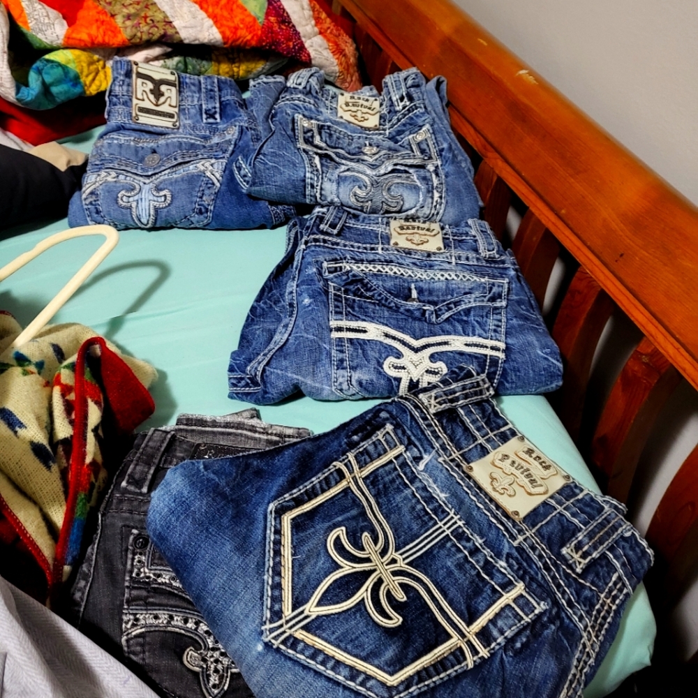 Bundle of Men Rock Revival Jean
